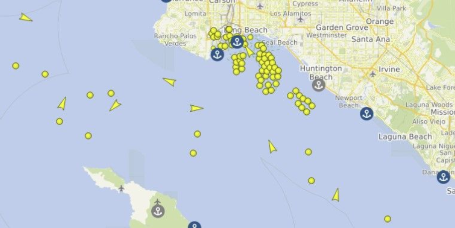 LA Long Beach port congestion